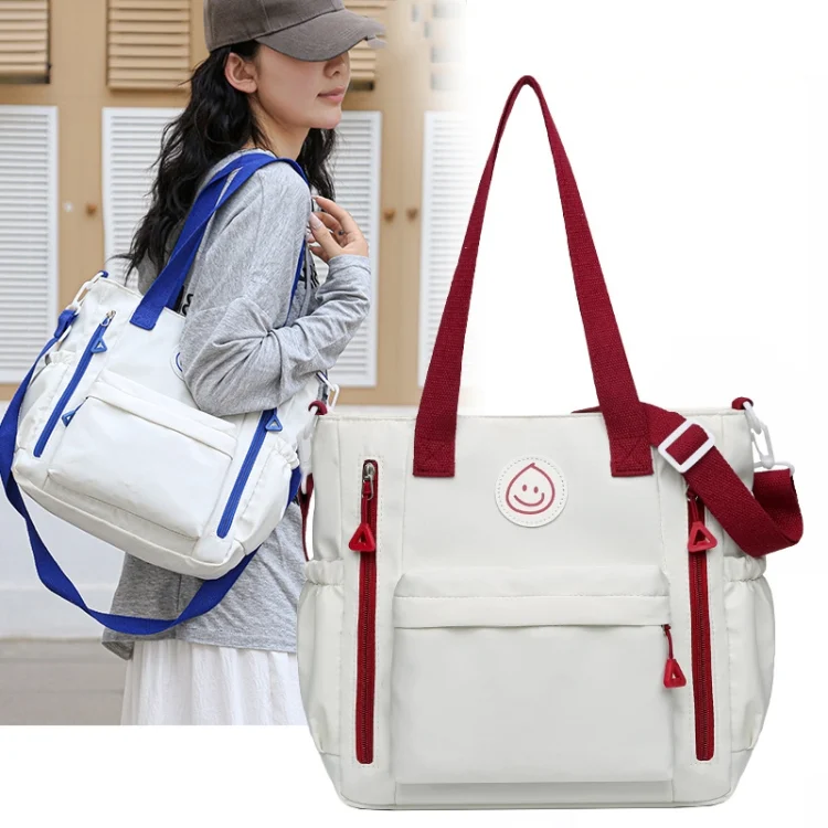 TBD06050348_B1.webp Casual Versatile Shoulder Bag Contrast Color Messenger Bag Student Handbag - Image 2
