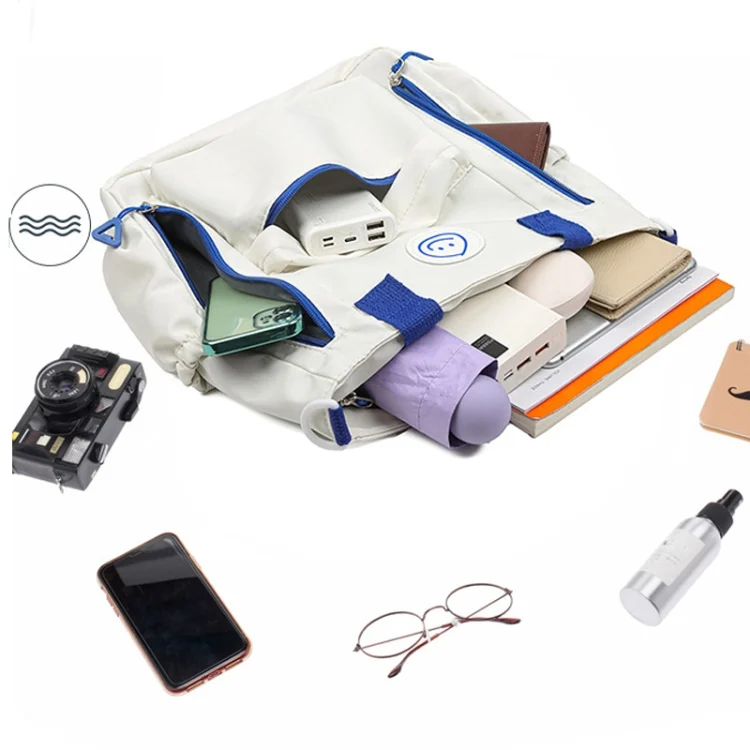 TBD06050348_B3.webp Casual Versatile Shoulder Bag Contrast Color Messenger Bag Student Handbag - Image 4