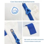 Casual Versatile Shoulder Bag Contrast Color Messenger Bag Student Handbag - Image 7