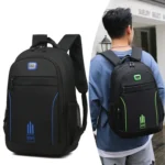 Men Backpack Nylon Oxford Knapsack Large Capacity Student Schoolbag - Image 2