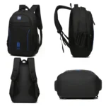 Men Backpack Nylon Oxford Knapsack Large Capacity Student Schoolbag - Image 3