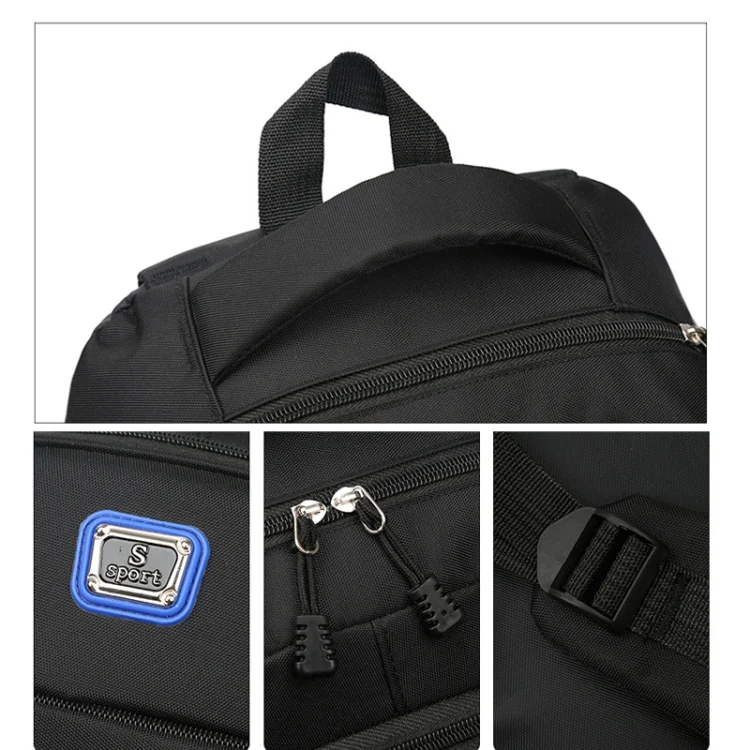 TBD06050349_B6.webp Men Backpack Nylon Oxford Knapsack Large Capacity Student Schoolbag - Image 7