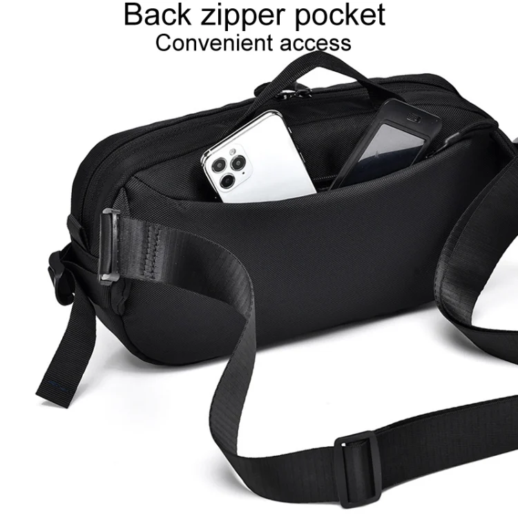 TBD06050353_B5.webp WEIXIER D512 Men Large Capacity Crossbody Chest Bag Waterproof Casual Sports Pack - Image 6