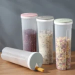 Kitchen Grain Storage Jar Noodle Storage Box Plastic Grain Storage Canister - Image 2