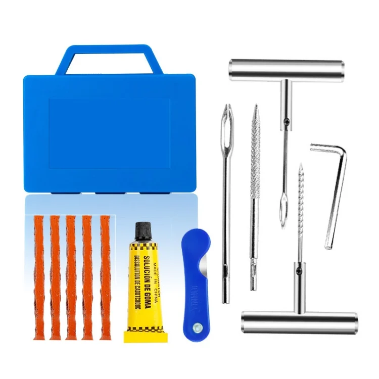 Car Tire Repair Tool Set Motorcycle Vacuum Tire Emergency Fast Repair Toolkit