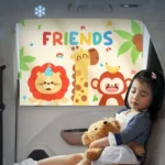 Suction Cup Car Sunshade Children Rear Side Window Insulation Sunscreen Cartoon Car Curtain - Image 12