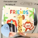 Suction Cup Car Sunshade Children Rear Side Window Insulation Sunscreen Cartoon Car Curtain - Image 8