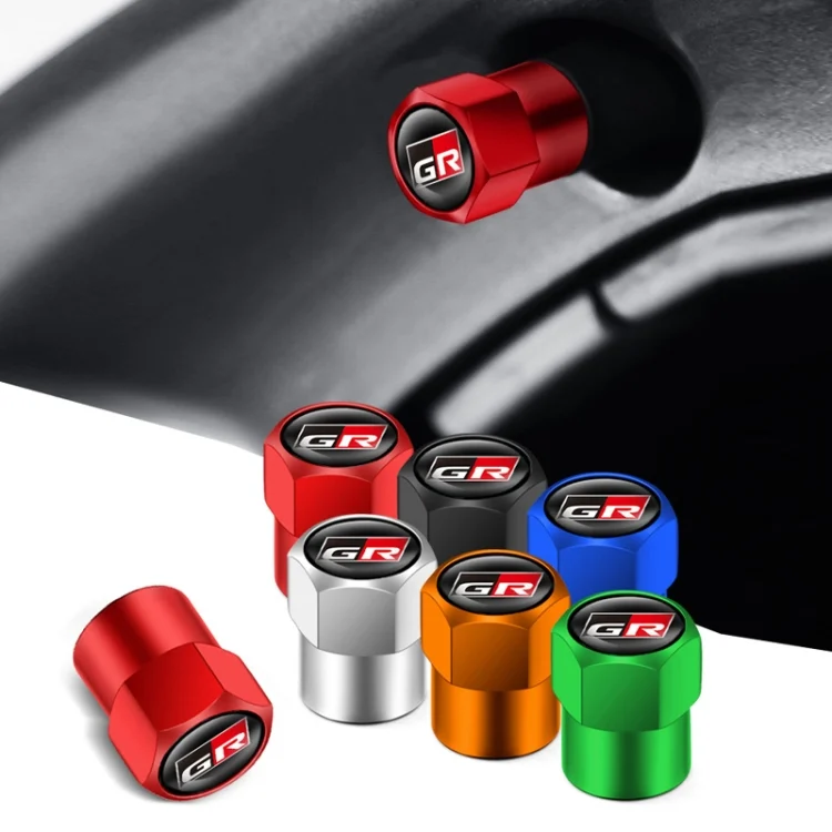 TBD06050407_B1.webp 4pcs /Set For GR Metal Car Tire Valve Modification - Image 2