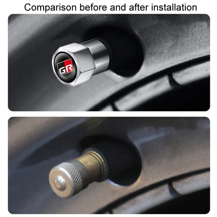 TBD06050407_B6.webp 4pcs /Set For GR Metal Car Tire Valve Modification - Image 7