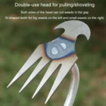 Four-Tooth Dual Purpose Weed Remover Tool Gardening Weed Rake Uprooting Weeding Tool - Image 5