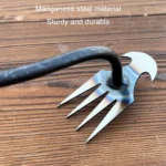 Four-Tooth Dual Purpose Weed Remover Tool Gardening Weed Rake Uprooting Weeding Tool - Image 6