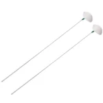 2pcs Medium Heads Silver Needle Goose Quill Stick Ear Picking Tool