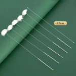 2pcs Medium Heads Silver Needle Goose Quill Stick Ear Picking Tool - Image 3