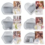2pcs Business Card Holder Photo Clip Mold DIY Crystal Glue Resin Mold - Image 2