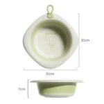 Children Folding Washbasin Newborn Baby Portable Thickened Plastic Wash Basin - Image 3