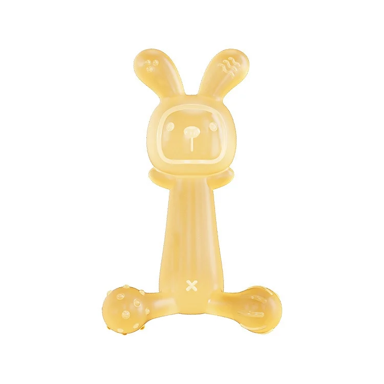 TBD0605046401.webp Bunny Baby Teether BPA Free Food-Grade Silicone Teether Infant Teething Stick Anti-Eating Hand - Image 1