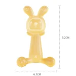 Bunny Baby Teether BPA Free Food-Grade Silicone Teether Infant Teething Stick Anti-Eating Hand - Image 3