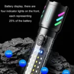 Type-C Rechargeable Outdoor Zoom Strong Laser Flashlight - Image 6