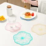 Simple Heat Insulation Anti-Scald Table Mat Anti-Slip Oil Resistant Easy Clean Bowl Coaster - Image 2