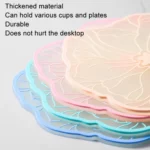 Simple Heat Insulation Anti-Scald Table Mat Anti-Slip Oil Resistant Easy Clean Bowl Coaster - Image 4