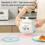 Simple Heat Insulation Anti-Scald Table Mat Anti-Slip Oil Resistant Easy Clean Bowl Coaster - Image 8