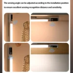 Rechargeable Under Cabinet LED Motion Sensor Night Light with Digital Display - Image 9