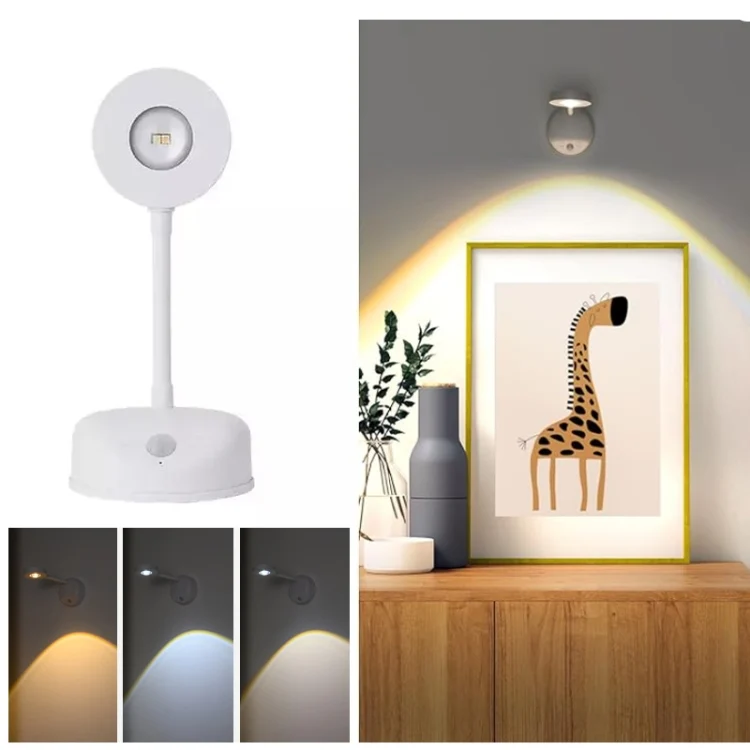 Rechargeable LED Motion Sensor Wireless Spotlight Dimmable Picture Light