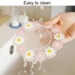 Household High Temperature Resistant Daisy Coasters Kitchen Tabletop Insulation Mat - Image 5