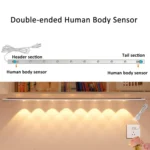 220V CN Plug Motion Sensor Wardrobe Cabinet Lamp LED Light Bar - Image 3