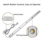 220V CN Plug Wardrobe Cabinet Lamp LED Light Bar With Button Switch - Image 3