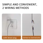 220V CN Plug Wardrobe Cabinet Lamp LED Light Bar With Button Switch - Image 4