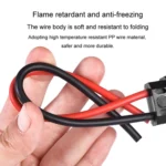 2pcs Electric Motorcycle Charging Port Three Hole Socket Charger Socket With Cover - Image 4