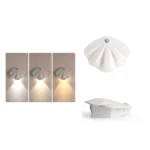 Magnetic Motion Sensor Wall Lamp Rechargeable LED House Number Light