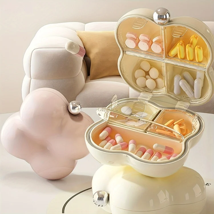 TBD06050580_B1.webp 7 Compartment Mini Portable Pill Box Jewelry Sealed Storage Box - Image 2