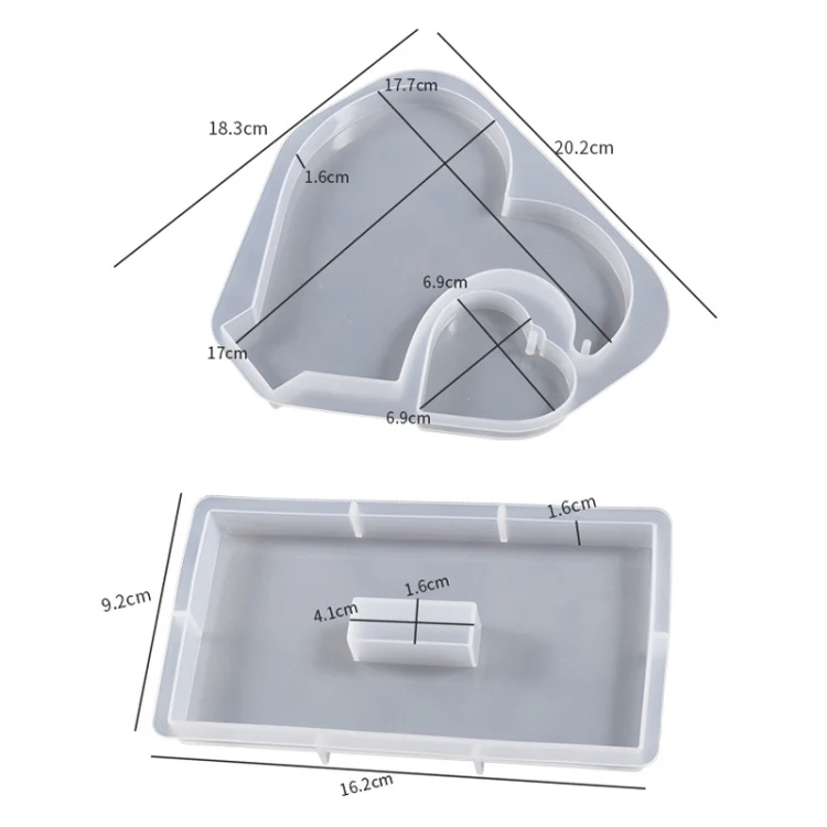 TBD06050591_B2.webp DIY Glue Double Heart-Shaped Hanging Photo Frame Display Stand Silicone Mold - Image 3