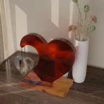 DIY Glue Double Heart-Shaped Hanging Photo Frame Display Stand Silicone Mold - Image 6