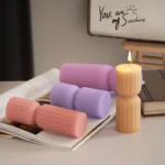 DIY Geometric Cylinder Vertical Stripe Candle Silicone Mold Resin Ornaments Mold - Image 6