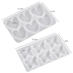 DIY Crystal Glue Heart Butterfly Pendant Keychain Ornament Silicone Mold - Image 3