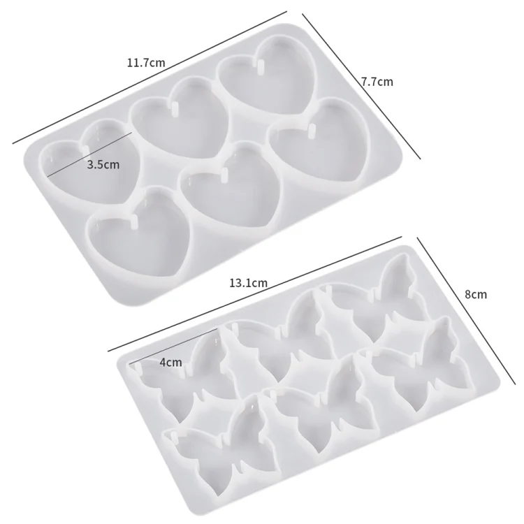 TBD06050613_B2.webp DIY Crystal Glue Heart Butterfly Pendant Keychain Ornament Silicone Mold - Image 3