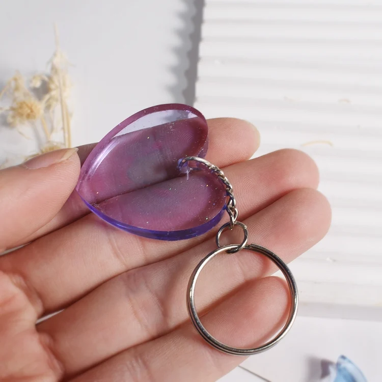 TBD06050613_B6.webp DIY Crystal Glue Heart Butterfly Pendant Keychain Ornament Silicone Mold - Image 7