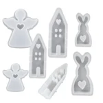 DIY Epoxy Easter Desktop Decoration Candle Silicone Mold - Image 2