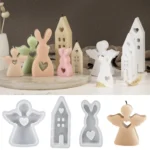 DIY Epoxy Easter Desktop Decoration Candle Silicone Mold - Image 4