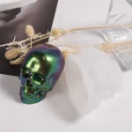 DIY Epoxy Candle Skull Keychain Pendant Silicone Mold Halloween Ornaments Mold - Image 7