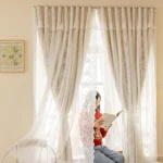 Sticky No-Punch Installation Bedroom Balcony High Blackout Self-Adhesive Curtains - Image 2