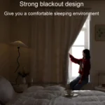 Sticky No-Punch Installation Bedroom Balcony High Blackout Self-Adhesive Curtains - Image 4