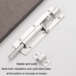 Stainless Steel Latch Door Bolt Bathroom Wooden Door And Window Anti-Theft Latch Lock - Image 6