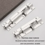 Stainless Steel Latch Door Bolt Bathroom Wooden Door And Window Anti-Theft Latch Lock - Image 7
