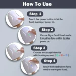 Electric Hand Massager with Heat, 3 Levels Intensity, Convex Point Massage - Image 7