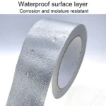0.15mm Glass Fiber Cloth Aluminum Foil Tape Air- Conditioning Pipe Waterproof Seam Sealing Tape - Image 4