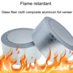 0.15mm Glass Fiber Cloth Aluminum Foil Tape Air- Conditioning Pipe Waterproof Seam Sealing Tape - Image 6